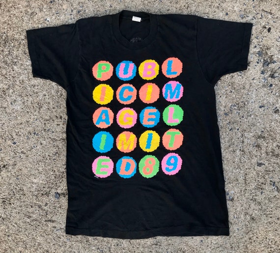RARE vtg 1989 PIL johnny rotten sex pistols t shir