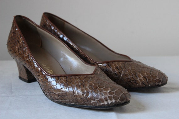 Vintage Lavorazione Artigiana real snakeskin 1940s