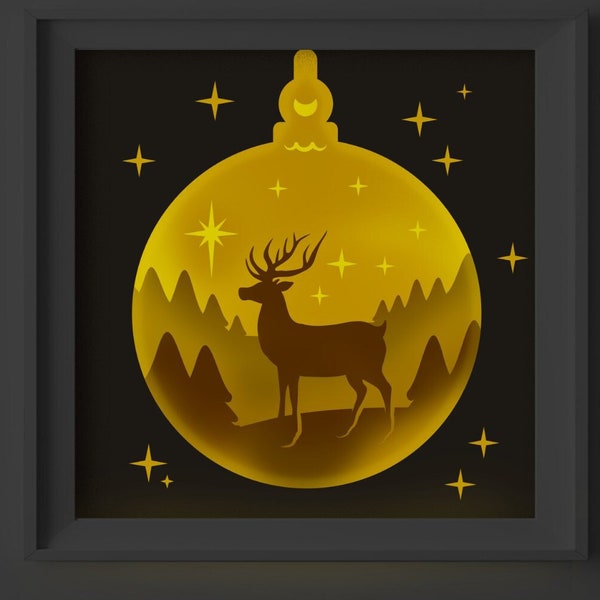 Reindeer Christmas Shadow Box SVG File, Christmas 3D Scene SVG, Christmas Lightbox SVG, Christmas 3D Template, Layered Reindeer Shadow Box Reindeer Christmas Shadow Box SVG File, Christmas 3D Scene SVG, Christmas Lightbox SVG, Christmas 3D Template, Layered Reindeer Shadow Box