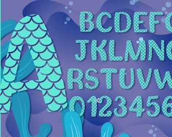 Free Free 264 Mermaid Svg Font SVG PNG EPS DXF File
