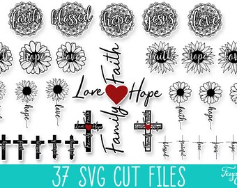 Faith Hope Love Svg Etsy