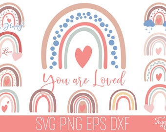 Download Boho Rainbow Svg Etsy