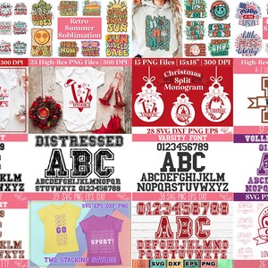 Alle SVG-bundels voor de winkel, Mega SVG-snijbestandenbundel, Kerstcitaten SVG, Grappige Moeder SVG, Monogram SVG, Bijbelcitaten SVG, Voetbal SVG-pakket afbeelding 9