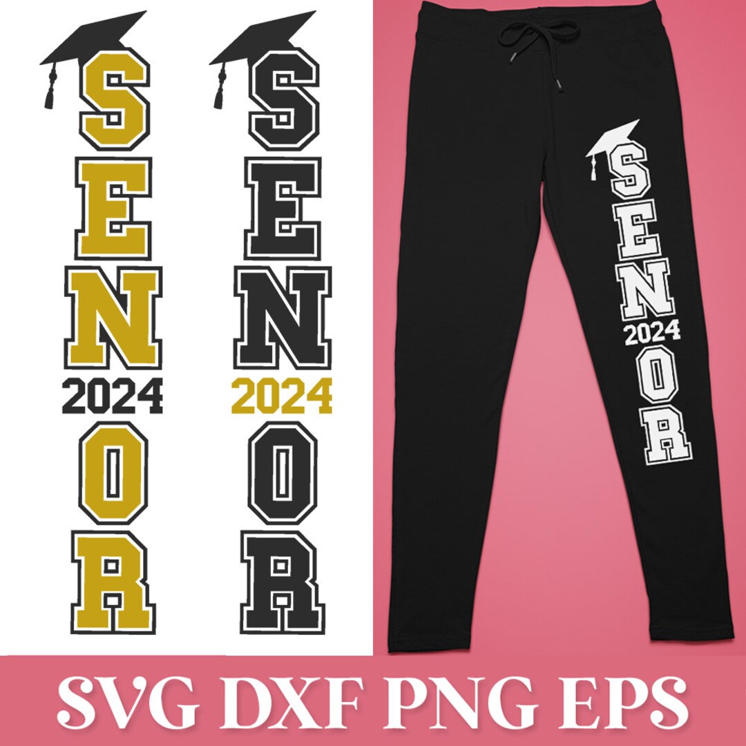 Senior 2024 Vertical SVG Cricut, 2024 Graduation SVG, Class of 2024 SVG