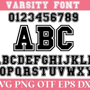 Varsity Font SVG, Jersey Font Svg, Sports SVG Alphabet, Varsity Letters Svg, Sports Font SVG, College Font Svg, University Font Svg