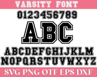 Varsity Font SVG, Jersey Font Svg, Sports SVG Alphabet, Varsity Letters Svg, Sports Font SVG, College Font Svg, University Font Svg