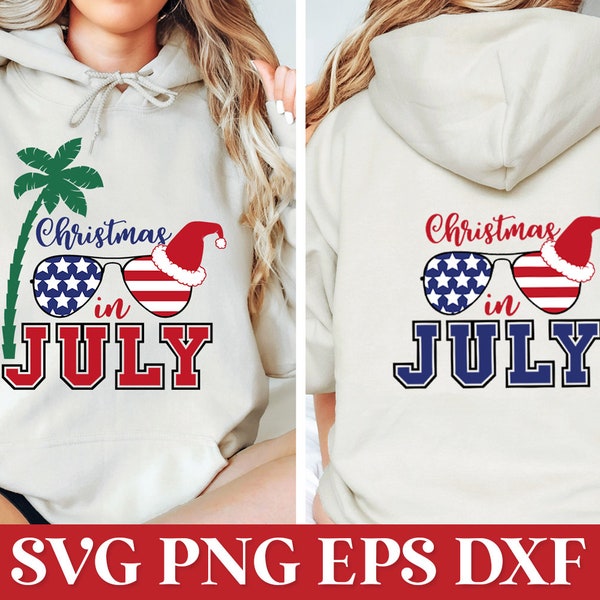 Christmas in July SVG, Christmas in July Shirt PNG, Summer Christmas Shirt SVG Png, Summer Santa Hat Svg, Christmas Beach Svg Png