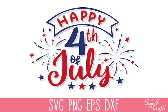 Happy 4th of July SVG PNG Cut File, Fourth of July Svg, Independence Day Svg Pack, USA Svg Cricut, 4th of July Shirt Svg, Sublimation Png