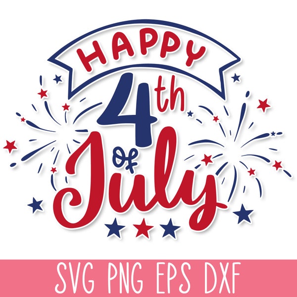 Happy 4th of July SVG Cut File, 4th of July SVG Files, Independence Day Svg Pack, America Svg Files, USA Svg Cricut, 4th of July Shirt Svg