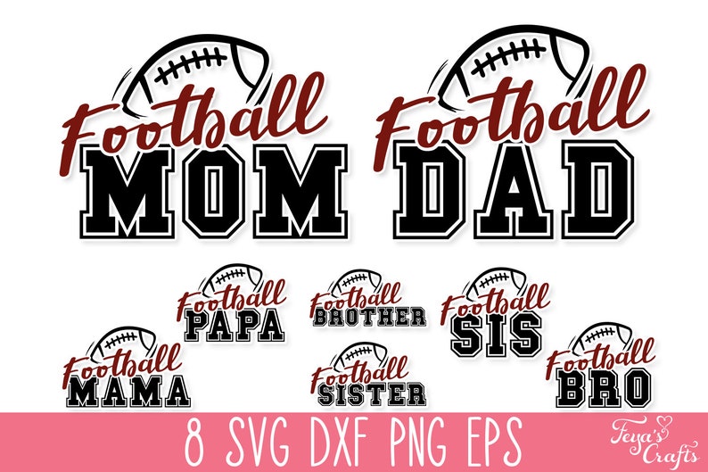 Football Family Shirts SVG Football Mom SVG Football Mama Etsy