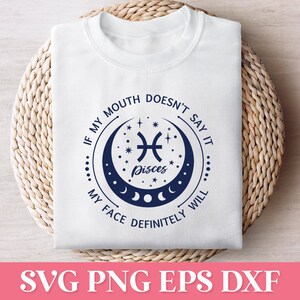 Vissen grappig sterrenbeeld SVG, dierenriem Tumbler Design SVG, vissen astrologie teken SVG, dierenriem bundel Svg Png, sterrenbeeld Svg, horoscoop Svg