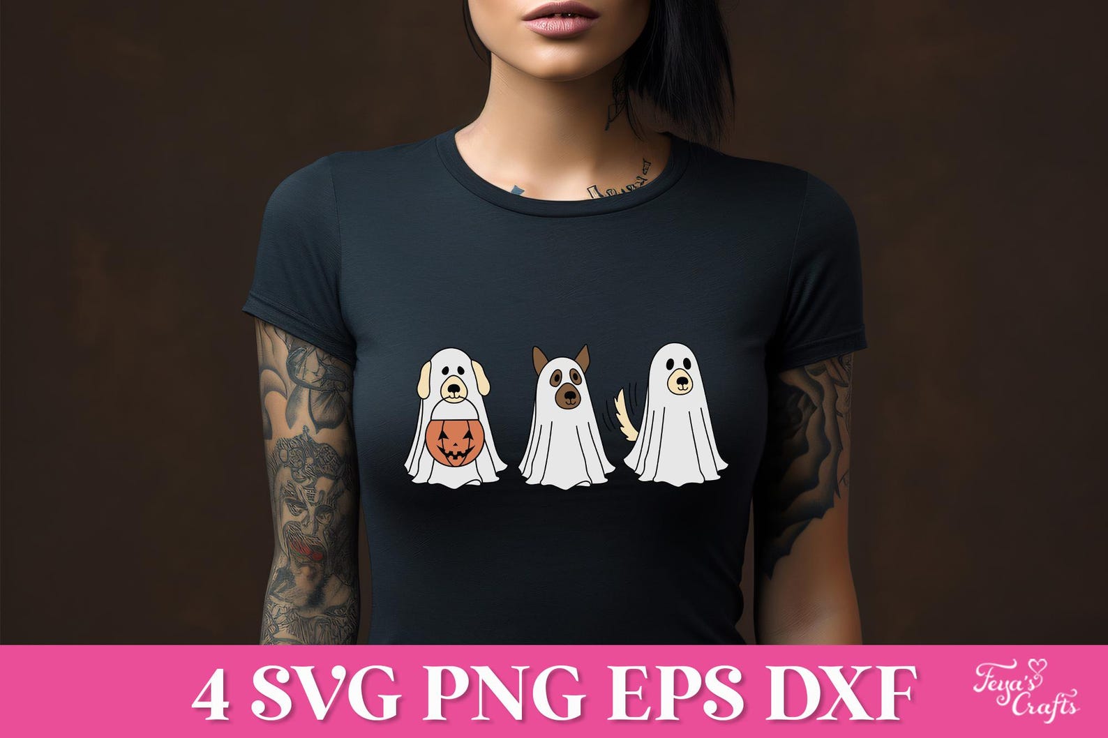 Halloween Ghost Dog SVG, Cute Ghost Dog SVG, Spooky Season SVG ...