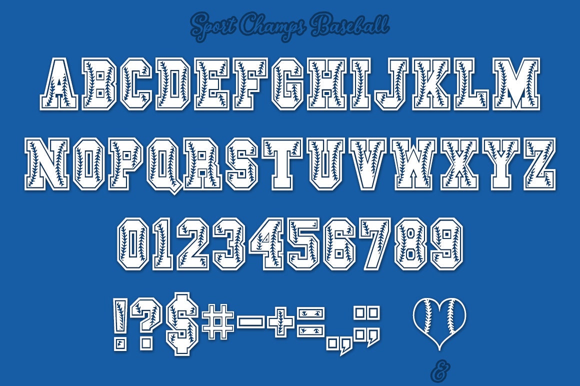 Sport Champs Font | 8 Sports OTF & TTF Fonts - Etsy