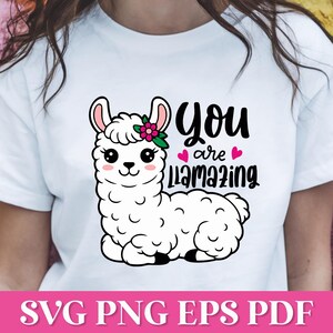 Je bent Llaming SVG-bestand knippen, grappige lama SVG Cricut, alpaca Svg, schattige lama gezicht Svg, grappige moeder Svg, lama citaat Cricut