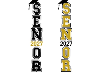 Senior 2027 Vertical SVG Cut File for Cricut and Silhouette Studio