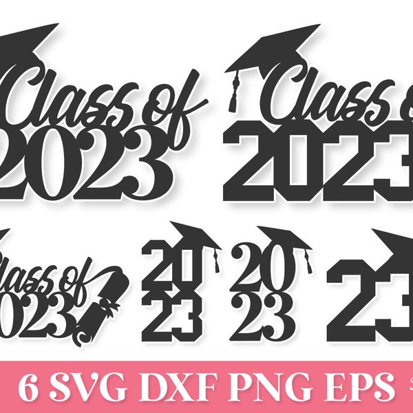 2023 Laurea Cake Topper SVG, Class of 2023 Cake Topper SVG, Senior 2023 Cake Topper SVG, Decorazione di laurea Svg, Grad 23 Topper Svg