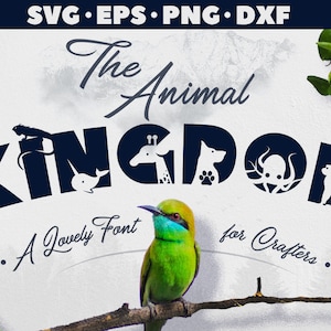 Alfabeto SVG de animais. Alfabeto SVG da vida selvagem. Alfabeto Safari SVG. Cricut do alfabeto animal. Animais Alfabeto Cameo. Alfabeto Infantil Svg.