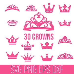 Krone SVG, Kronen Cricut, Tiara SVG Cut File, Krone Royal SVG, Königskrone SVG, Königin Krone SVG, Prinzessin zwart, Königin Cricut, Krone zwart File