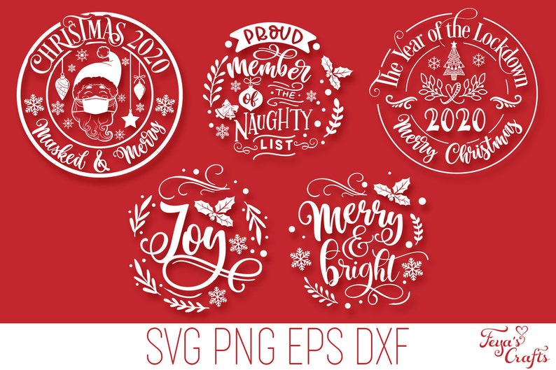 Download Round Christmas Ornaments SVG Christmas Ornament SVG ...