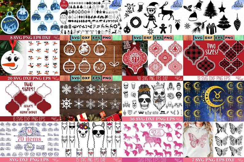 Alle SVG-bundels voor de winkel, Mega SVG-snijbestandenbundel, Kerstcitaten SVG, Grappige Moeder SVG, Monogram SVG, Bijbelcitaten SVG, Voetbal SVG-pakket afbeelding 6