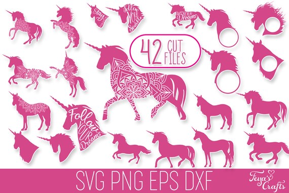 Download Unicorn Svg Bundle Unicorn Monogram Svg Unicorn Mandala Etsy