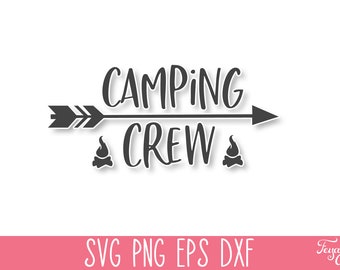 Campingbesättning SVG PNG, Camping SVG Cricut, Campingskjorta Svg, Campingliv Svg, Äventyr Svg, Glamping Svg, Rolig Camping Svg Vektor