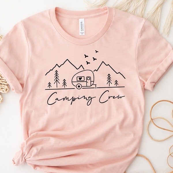 Camping Crew SVG PNG File, Camping Crew Shirt Svg,  Camp Life Svg, Born to Camp Shirt Svg, Adventure Svg, Camping Friends Svg, Hiking Svg