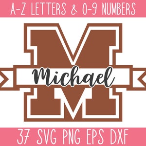 Varsity Split Letters SVG, Sport Monogram SVG, Split Sport Alphabet SVG, Varsity Monogram Svg, Split College Letters, Football Split Font