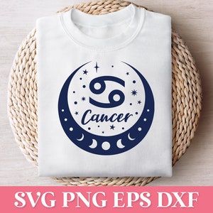 Kanker sterrenbeeld SVG, dierenriem Tumbler Design SVG, kanker astrologie teken SVG, dierenriem bundel Svg Png, sterrenbeeld Svg, horoscoop Svg