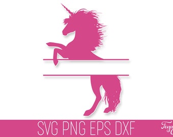 Plik do cięcia sylwetki jednorożca w formacie SVG (pobieranie cyfrowe)