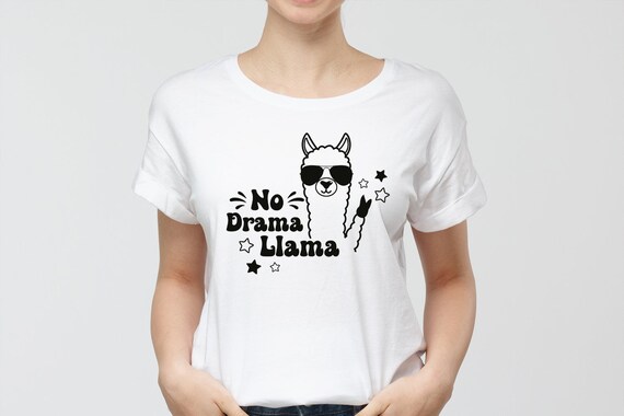 No Drama Llama T-Shirt Cute Lama Sunglasses Shirt No Drama Llama T-Shirt Cute Lama Sunglasses Shirt