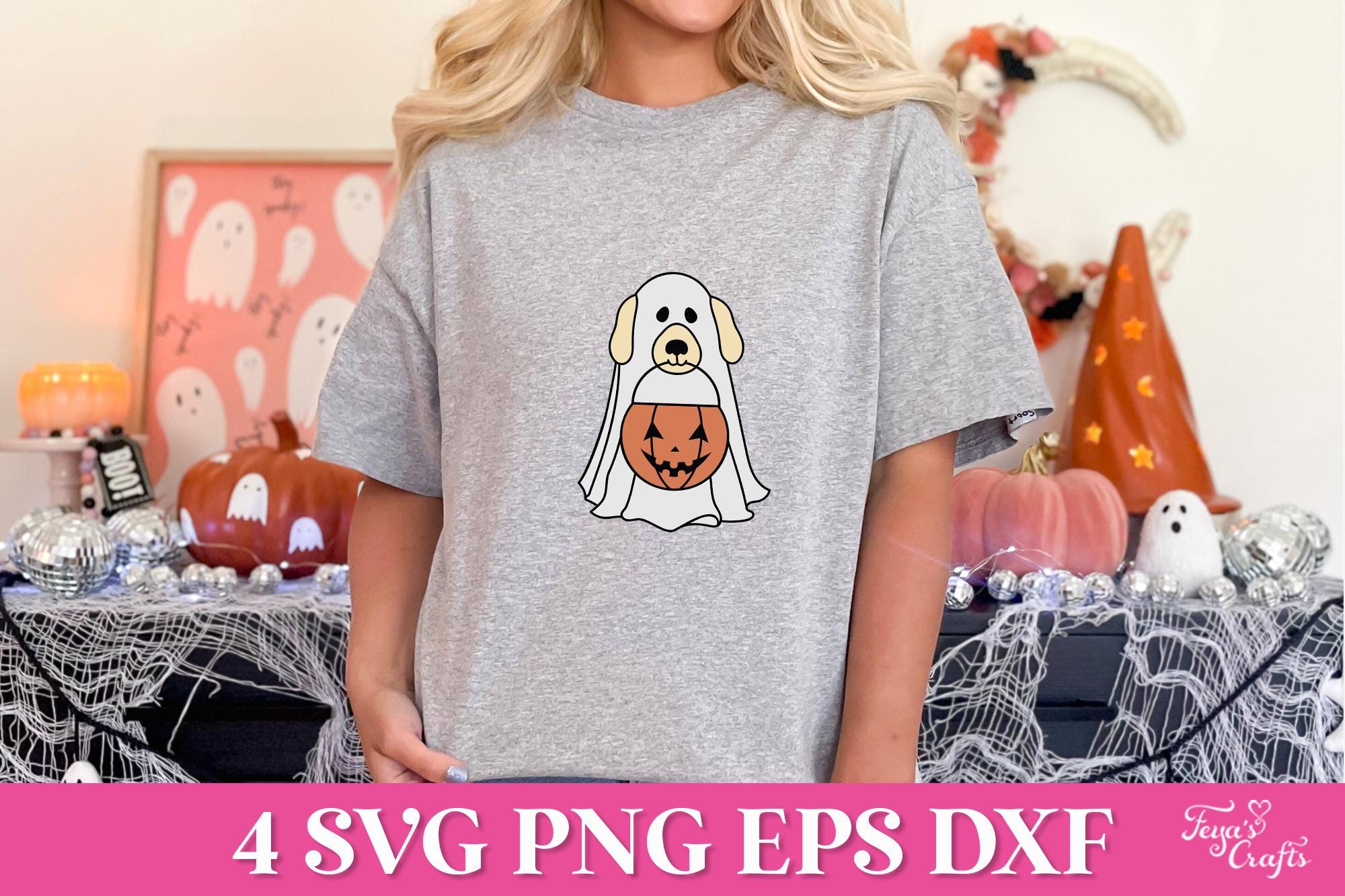 Halloween Ghost Dog SVG, Cute Ghost Dog SVG, Spooky Season SVG ...