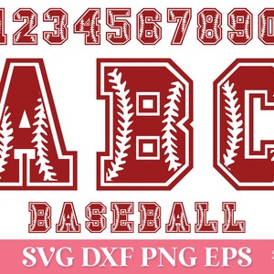 Baseball Font SVG, Baseball Letters SVG, Softball Font SVG, Softball Letters Svg, Baseball Svg Alphabet, Baseball Numbers Svg, Softball Svg
