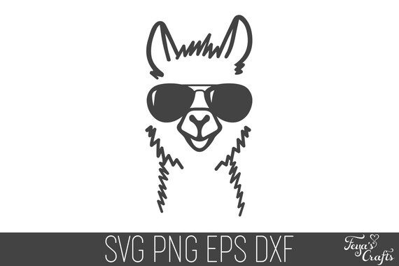 Download Llama Aviator Sunglasses Svg Llama Svg Llama Cricut No Etsy