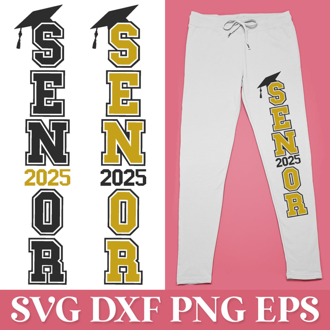 Senior 2025 Vertical SVG Cricut, 2025 Graduation SVG, Class of 2025 SVG