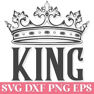 Roi couronne SVG Cricut, homme roi SVG, fichier coupe Svg roi, couronne Svg Cricut, roi Svg chemise homme, Afro King Svg, roi redevance Svg Png