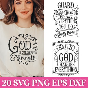 Verset de la Bible de la ferme SVG, lot de SVG chrétien, lot de Écritures SVG, Svg religieux, citations Svg inspirantes, Dieu Svg, foi Svg Cricut