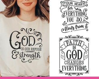 Farmhouse Bible Verse SVG, Christian SVG Bundle, Scripture SVG Bundle, Religious Svg, Inspirational Svg Quotes, God Svg, Faith Svg Cricut