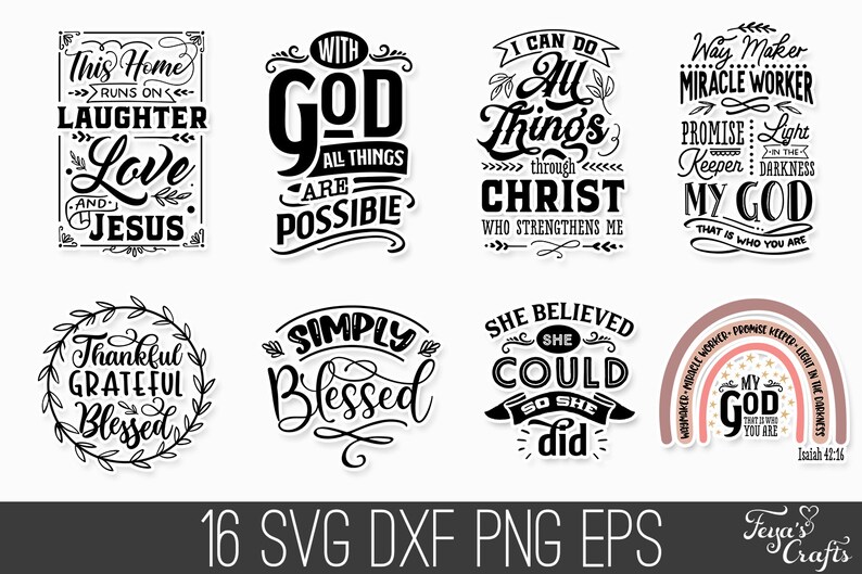 Download Faith SVG Quotes Bundle Faith SVG Cricut Faith Over Fear ...