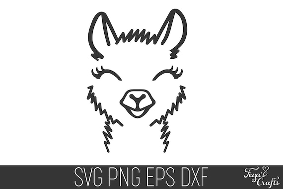 Download Llama Face Svg Llama Head Svg Cricut Llama Svg Cut File Etsy