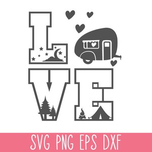Me encanta acampar SVG PNG, Amor por acampar SVG Cricut, Camisa de camping Svg, Vida en campamento Svg, Aventura Svg, Glamping Svg, Camping divertido Svg,