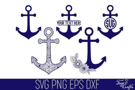 Download Anchor Svg File Mandala Anchor Svg Anchor Monogram Svg Etsy