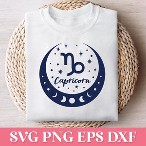 Steenbok sterrenbeeld SVG, dierenriem Tumbler Design SVG, Steenbok astrologie teken SVG, dierenriem bundel Svg Png, sterrenbeeld Svg, horoscoop Svg