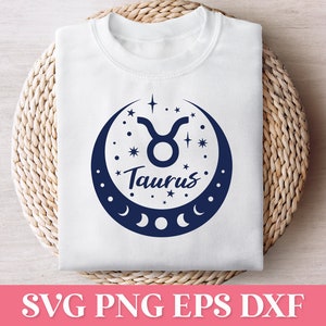 Stier Sternzeichen SVG, Sternzeichen Tumbler Design SVG, Stier Astrologie Zeichen SVG, Sternzeichen Bündel SVG