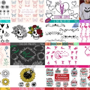 Alle SVG-bundels voor de winkel, Mega SVG-snijbestandenbundel, Kerstcitaten SVG, Grappige Moeder SVG, Monogram SVG, Bijbelcitaten SVG, Voetbal SVG-pakket afbeelding 8