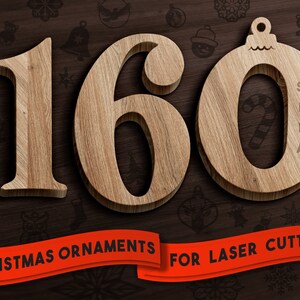 Christmas Tree Ornaments SVG, Christmas Laser Cut Ornaments, Personalizable Christmas Tree Designs SVG, Round Christmas Ornaments Glowforge