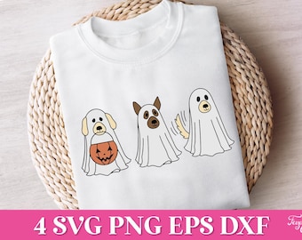 Halloween Ghost Dog SVG, Cute Ghost Dog SVG, Spooky Season SVG, Halloween Dog Svg, Halloween Dog Shirt Svg, Dog Ghost Svg, Halloween Pet