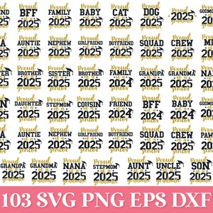 Senior 2025 SVG Cut Files bundle with 103 items. Comes with lots of 2025 graduate quotes, senior 2025 quotes and more!