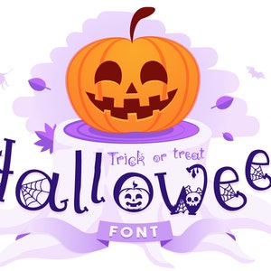 Halloween-lettertype, Halloween-lettertype Cricut, Halloween-lettertype SVG, Trick or Treat-lettertype, Trick or Treat Cricut