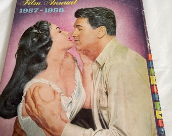 Picturergoer Film Annual 1957 - 1958 with original front jacket featuring Elizabeth Taylor and Rock Hudson.